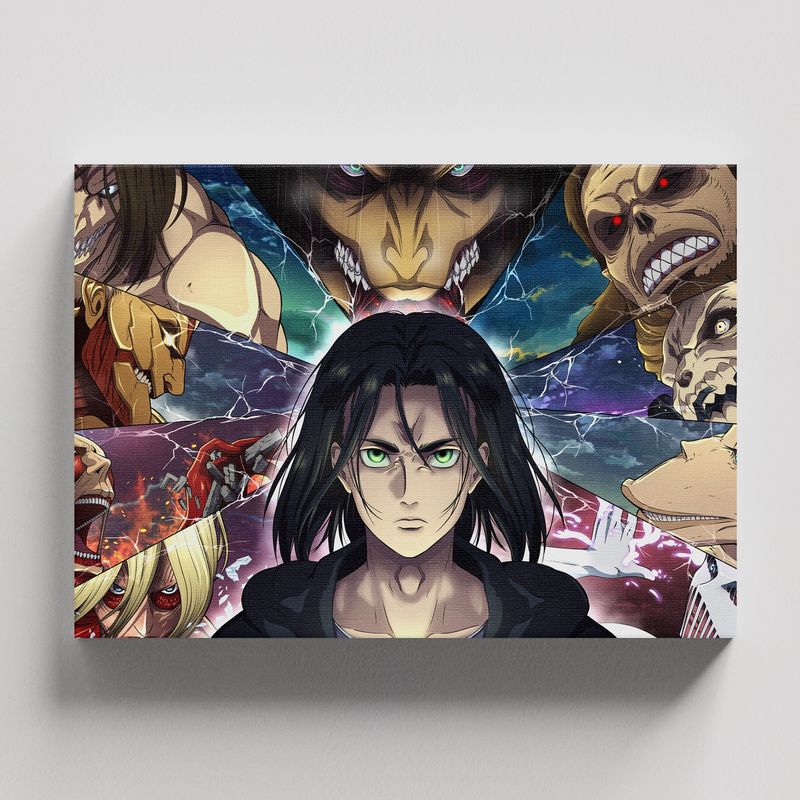 TAYRONA STORE - Cuadros Retablo Animes Attack On Titan 021 - 50x35cm
