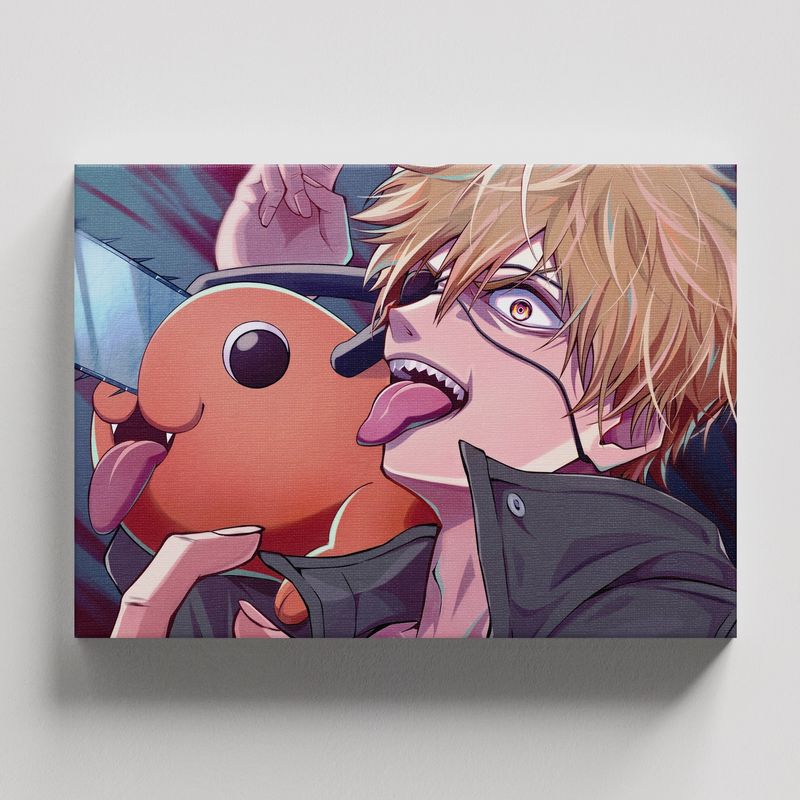 TAYRONA STORE - Cuadros Retablo Animes Chainsaw Man 017 - 50x35cm