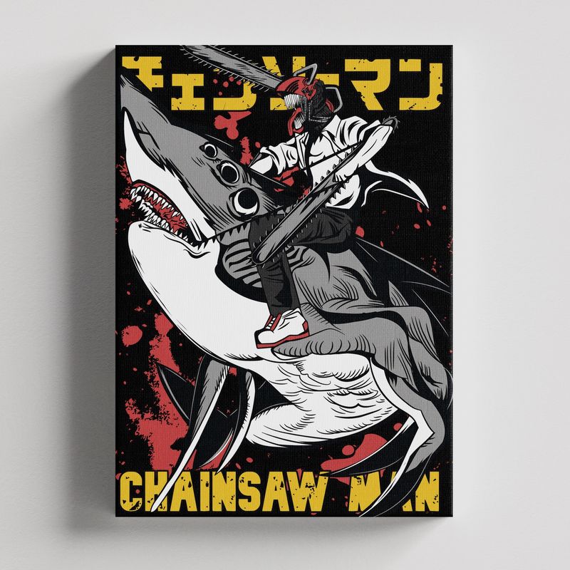 TAYRONA STORE - Cuadros Retablo Animes Chainsaw Man 002 - 35x50cm