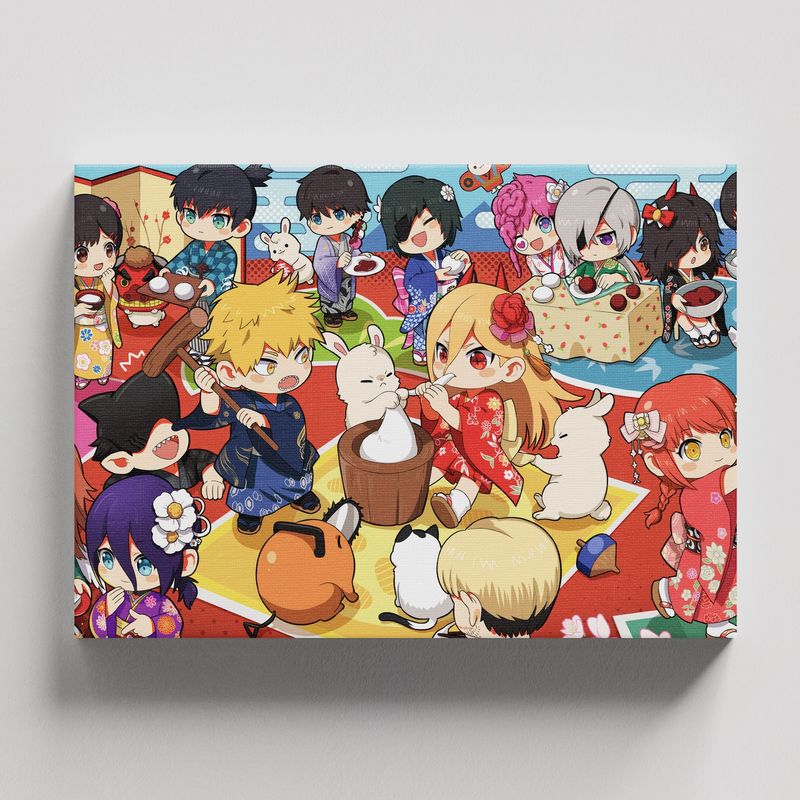 TAYRONA STORE - Cuadros Retablo Animes Chainsaw Man 018 - 50x35cm