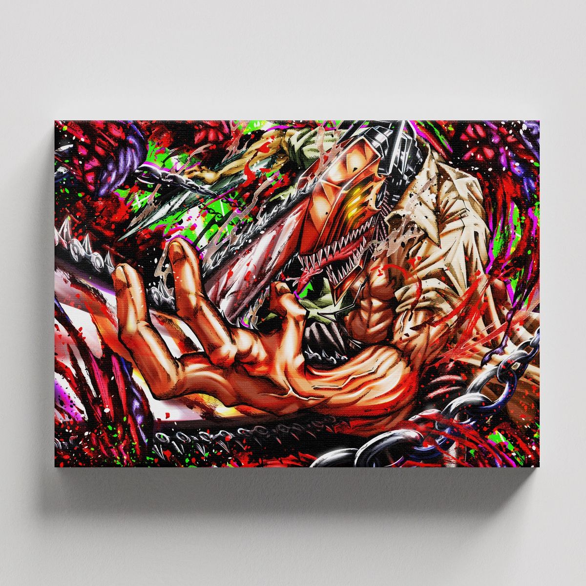 TAYRONA STORE - Cuadros Retablo Animes Chainsaw Man 021 - 50x35cm