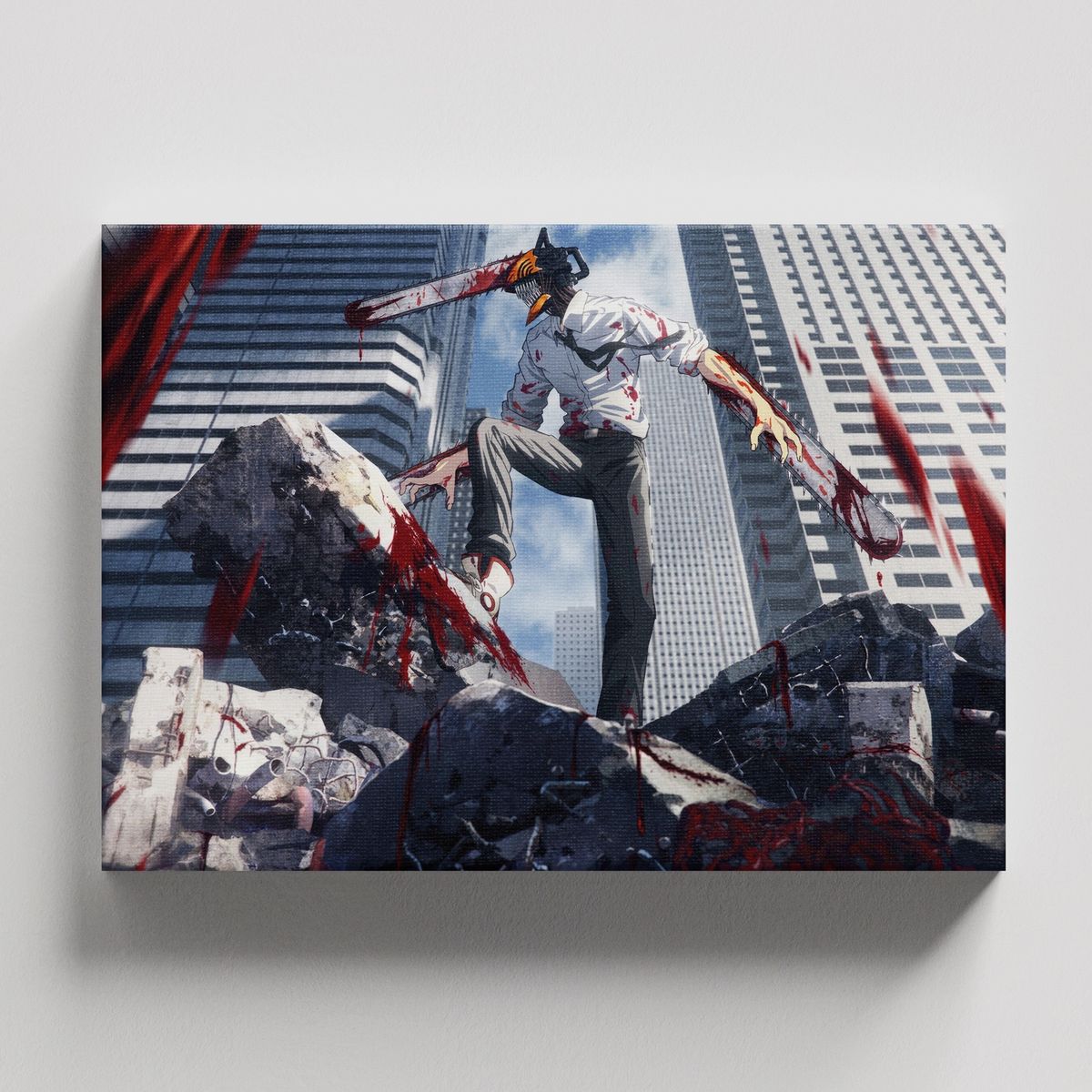 TAYRONA STORE - Cuadros Retablo Animes Chainsaw Man 035 - 50x35cm