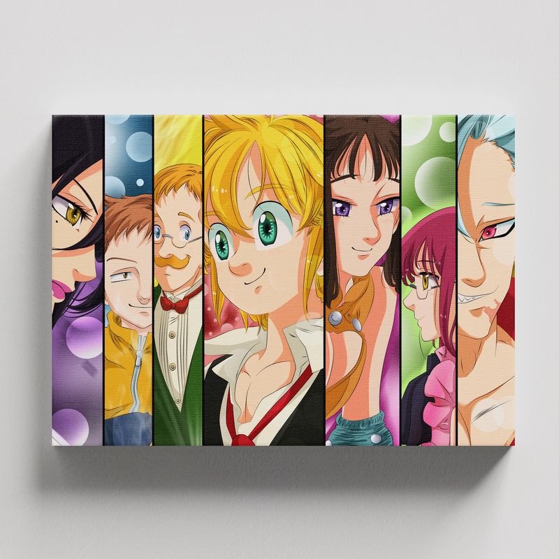TAYRONA STORE - Cuadros Retablo Animes Nanatsu no Taizai 004 - 50x35cm