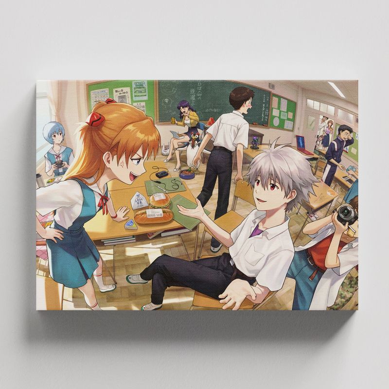 TAYRONA STORE - Cuadros Retablo Animes Neon Genesis Evangelion 006 - 50x35cm