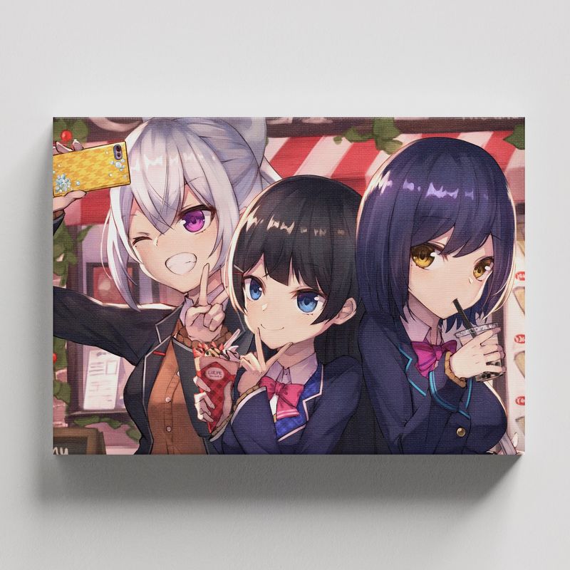TAYRONA STORE - Cuadros Retablo Animes Virtual Youtuber 014 - 50x35cm