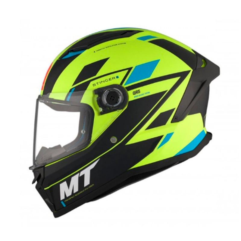 MT HELMETS - CASCO MT HELMETS STINGER 2 ZIVZE C3 AMARI FLUOR MATE TALLA XL