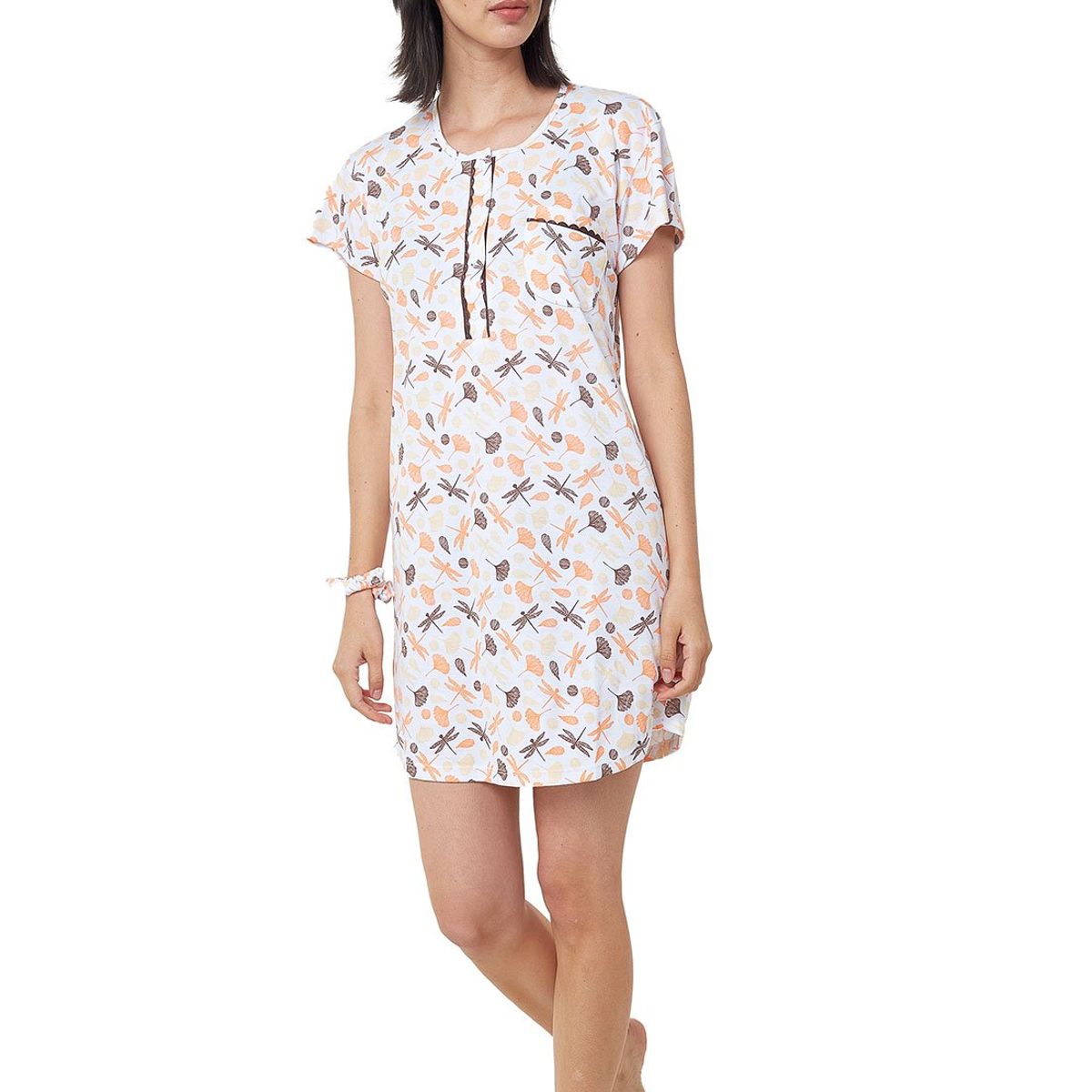 SANTANA - Batola Mujer Helena Estampada Café