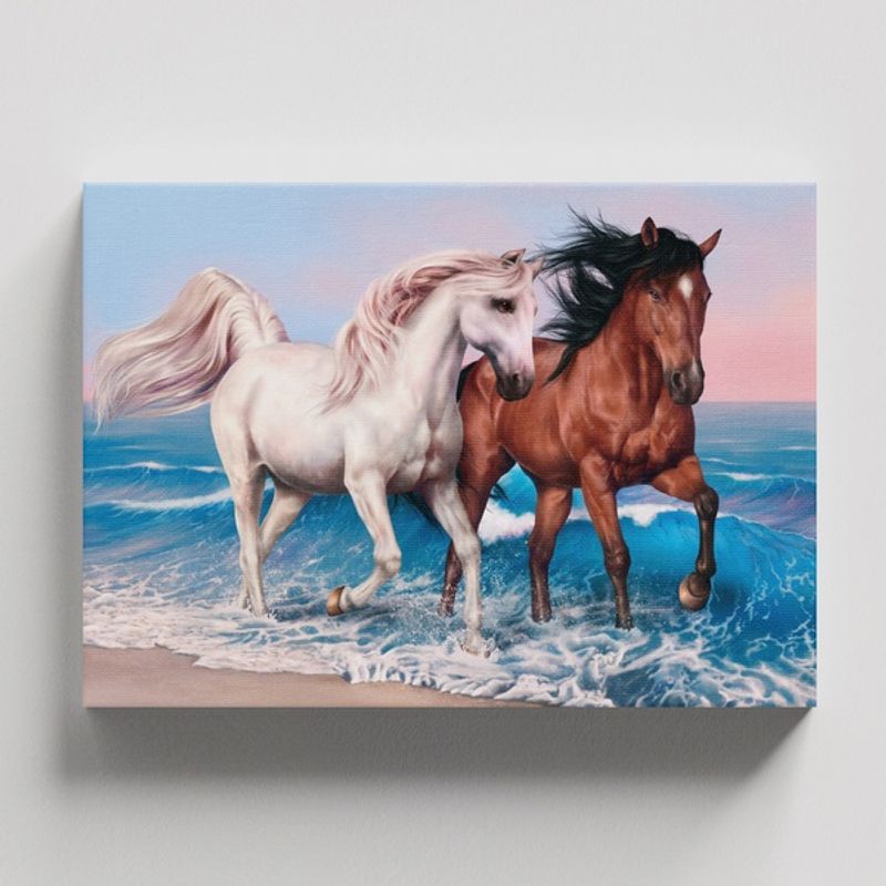 TAYRONA STORE - Cuadros Retablo Animales Caballos 293 - 50x35cm
