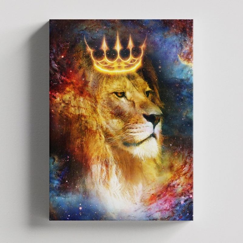 TAYRONA STORE - Cuadros Retablo Animales Leones Colores 212 - 35x50cm