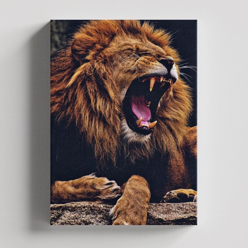 TAYRONA STORE - Cuadros Retablo Animales Leones Colores 264 - 35x50cm