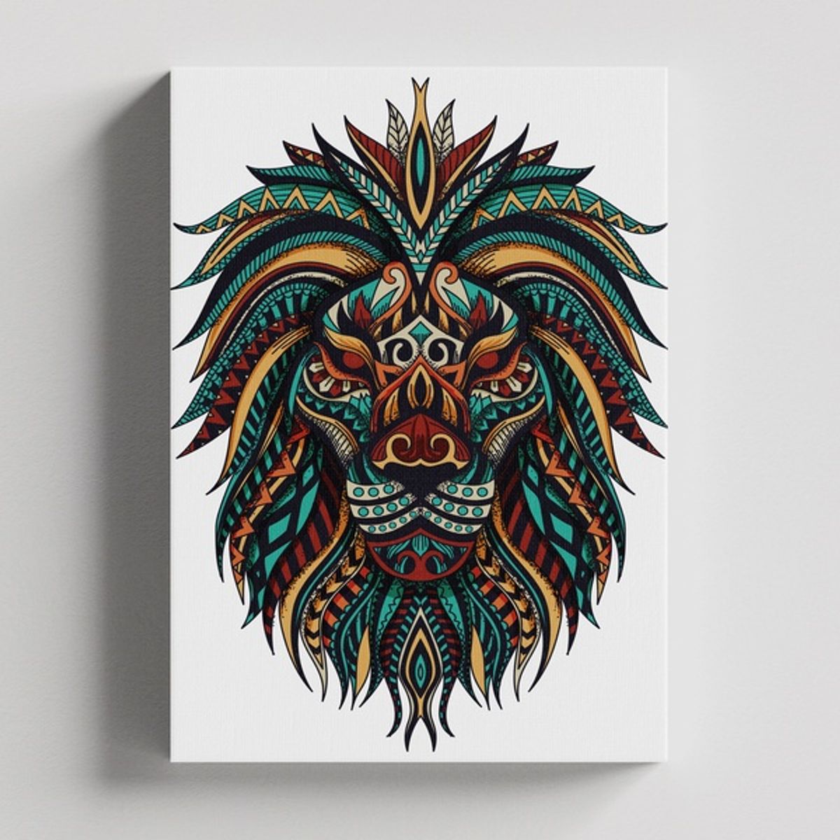 TAYRONA STORE - Cuadros Retablo Animales Leones Colores 275 - 35x50cm