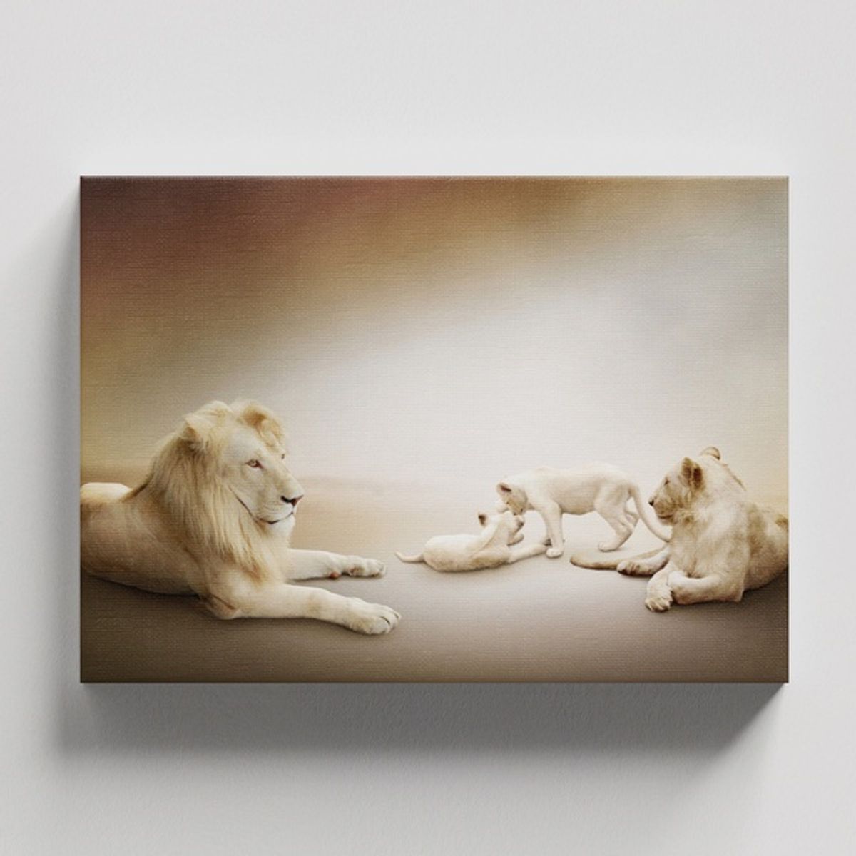 TAYRONA STORE - Cuadros Retablo Animales Leones Colores 320 - 50x35cm