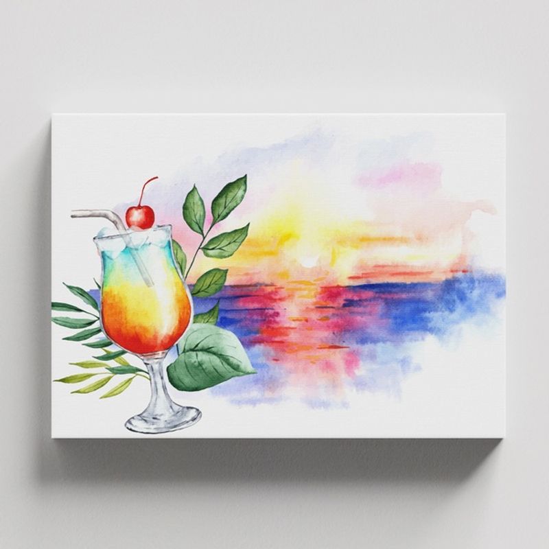 TAYRONA STORE - Cuadros Retablo Bebidas Varias 093 - 50x35cm