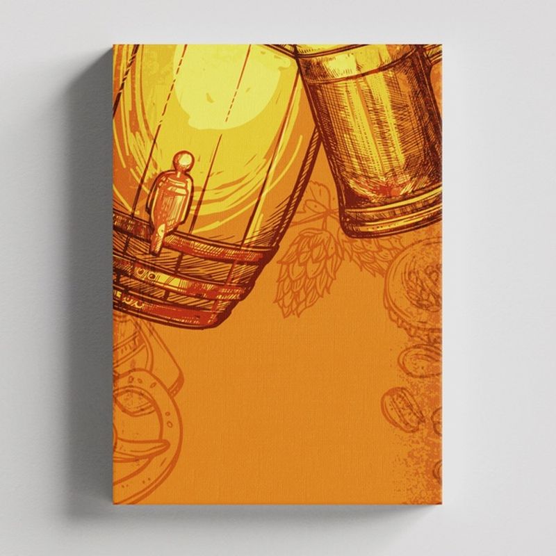 TAYRONA STORE - Cuadros Retablo Bebidas Cerveza 015 - 35x50cm