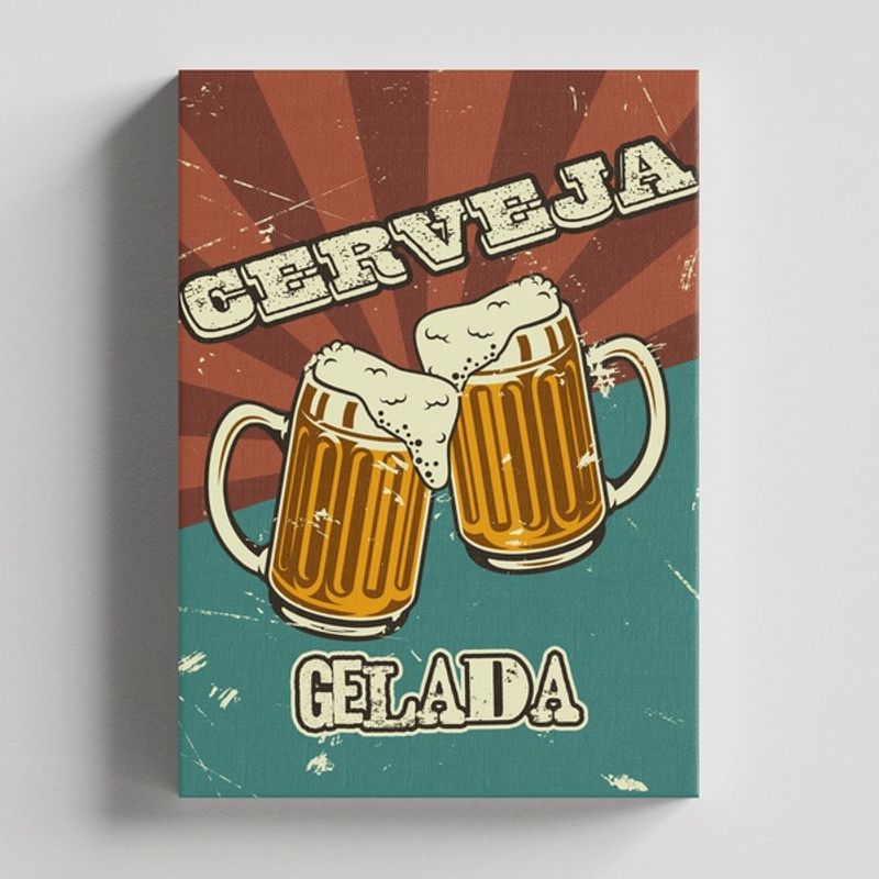 TAYRONA STORE - Cuadros Retablo Bebidas Cerveza 019 - 35x50cm