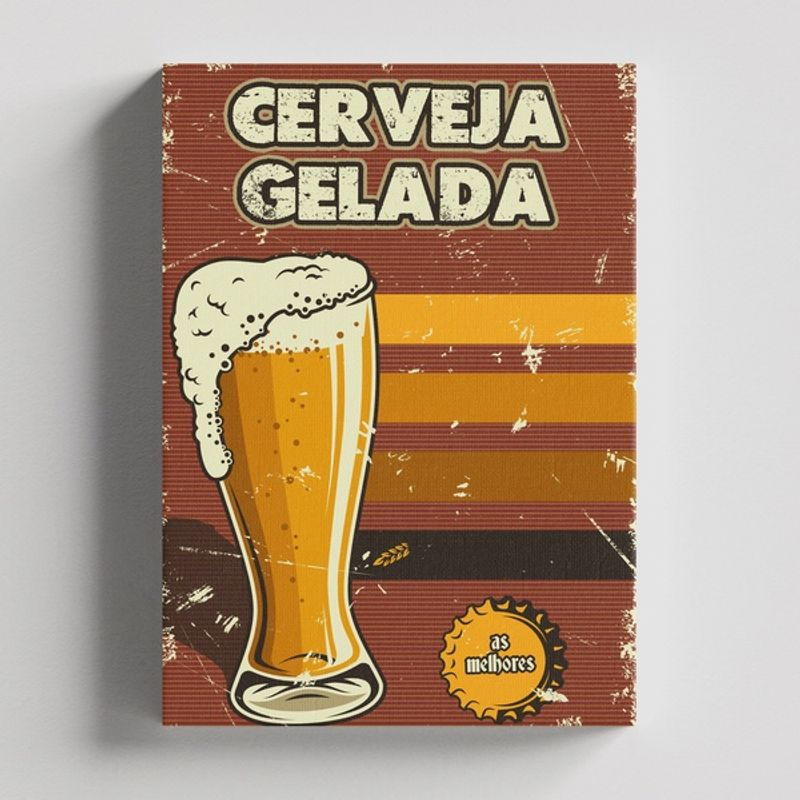TAYRONA STORE - Cuadros Retablo Bebidas Cerveza 021 - 35x50cm