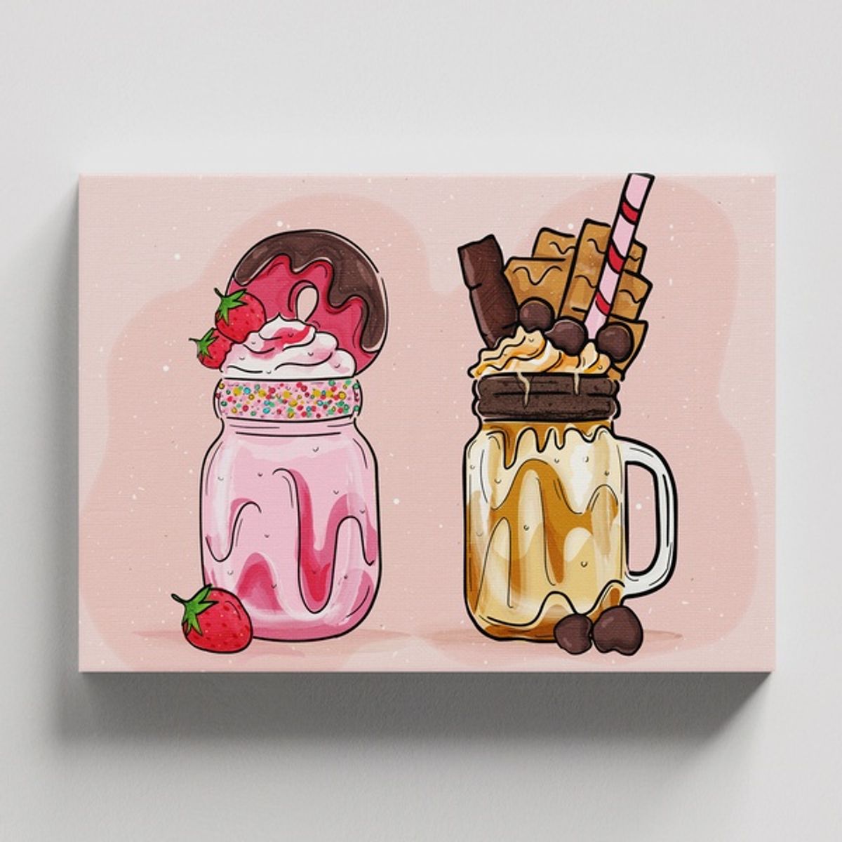 TAYRONA STORE - Cuadros Retablo Bebidas Malteadas 047 - 50x35cm
