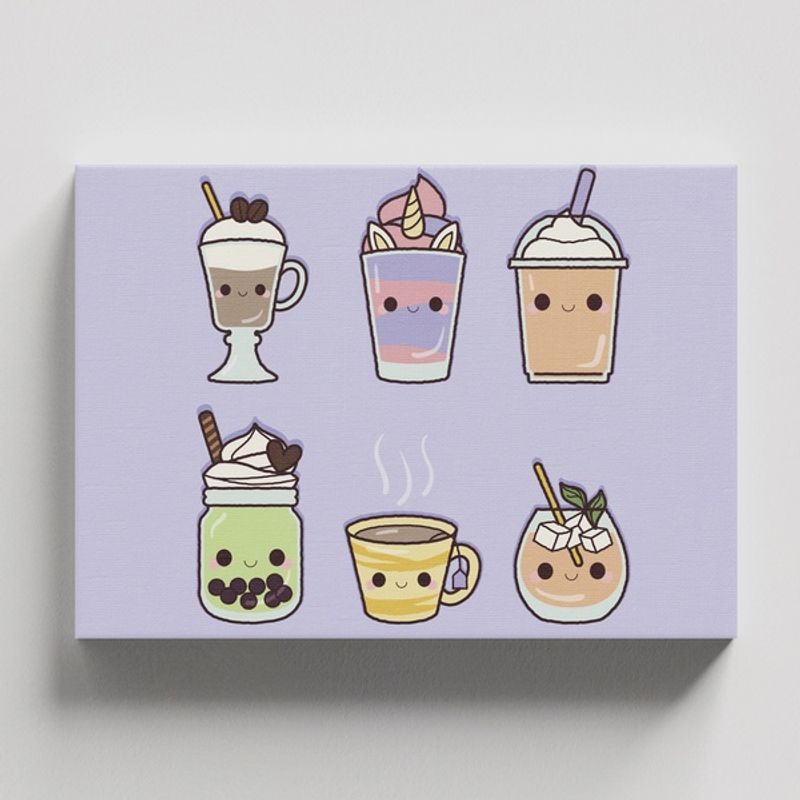 TAYRONA STORE - Cuadros Retablo Bebidas Malteadas 042 - 50x35cm