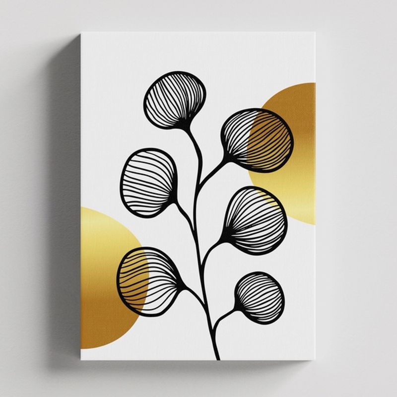 TAYRONA STORE - Cuadros Retablo Blanco y Dorado 013 - 35x50cm