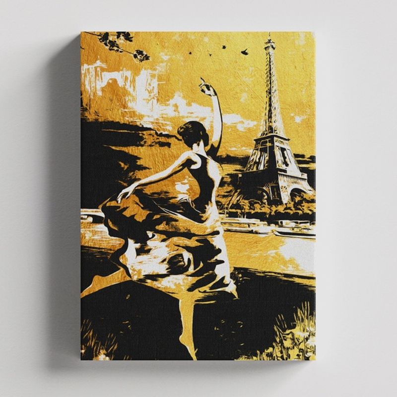 TAYRONA STORE - Cuadros Retablo Pinturas Negro y Dorado 006 - 35x50cm