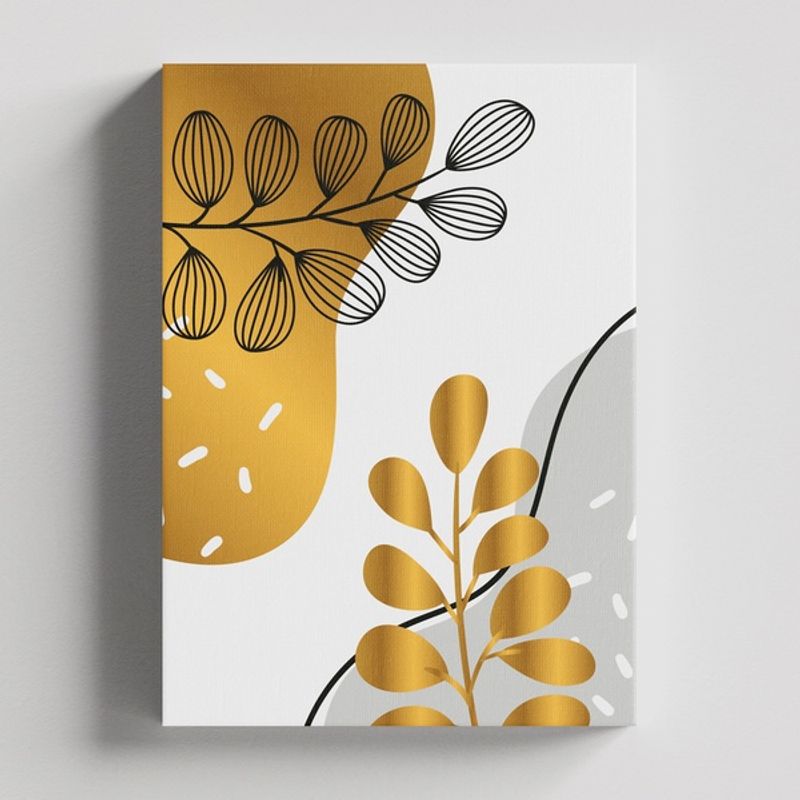 TAYRONA STORE - Cuadros Retablo Blanco y Dorado 021 - 35x50cm