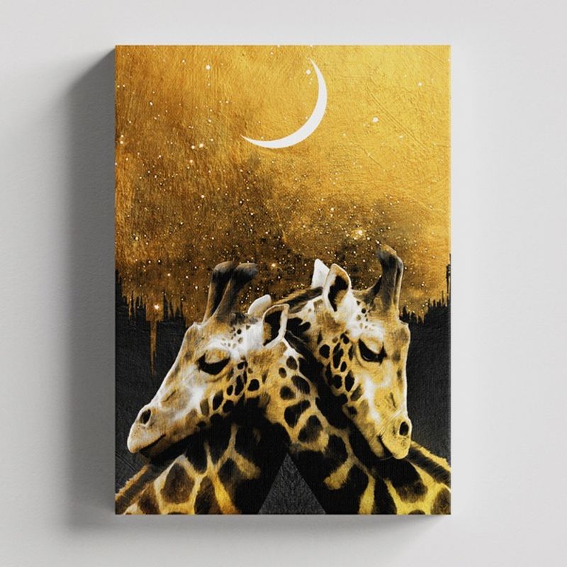 TAYRONA STORE - Cuadros Retablo Pinturas Negro y Dorado 020 - 35x50cm