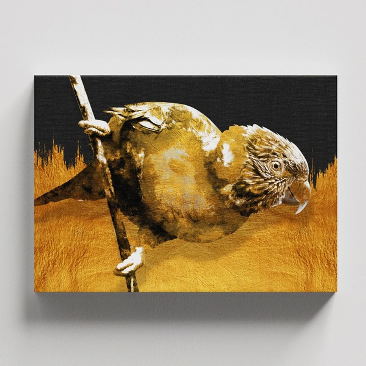 TAYRONA STORE - Cuadros Retablo Pinturas Negro y Dorado 038 - 50x35cm