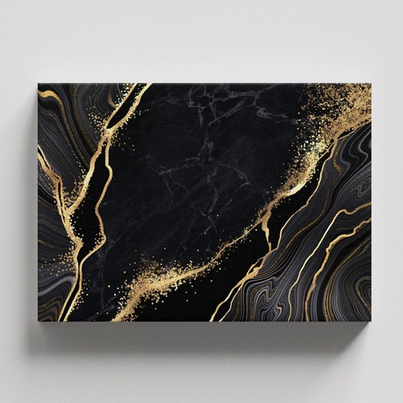 TAYRONA STORE - Cuadros Retablo Negro y Dorado Variado 072 - 50x35cm