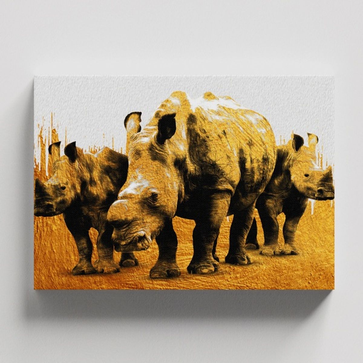 TAYRONA STORE - Cuadros Retablo Pinturas Negro y Dorado 042 - 50x35cm