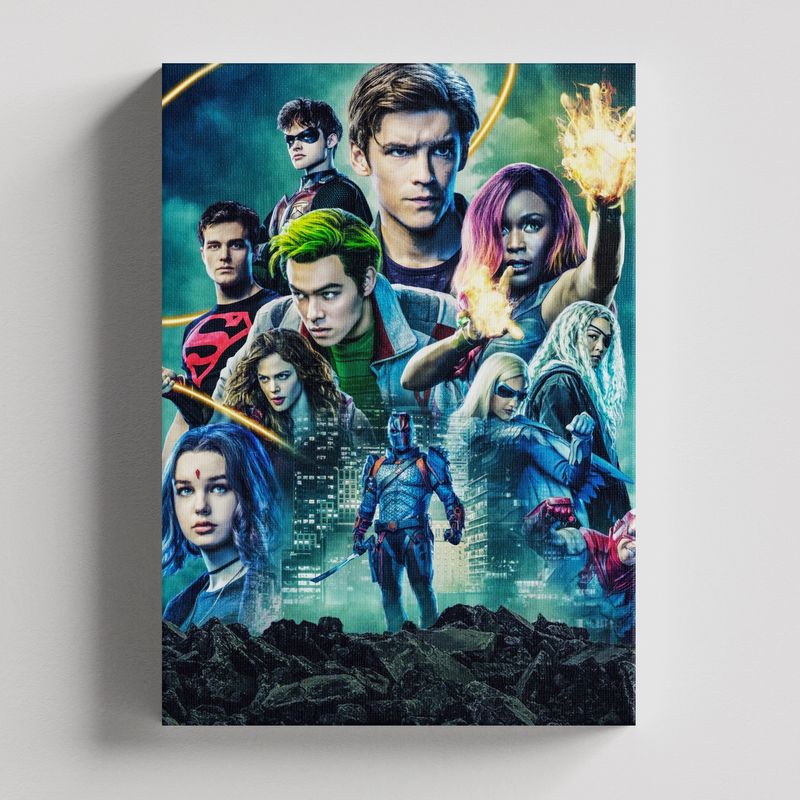 TAYRONA STORE - Cuadros Retablo Dc Comics Jovens Titans 001 - 35x50cm