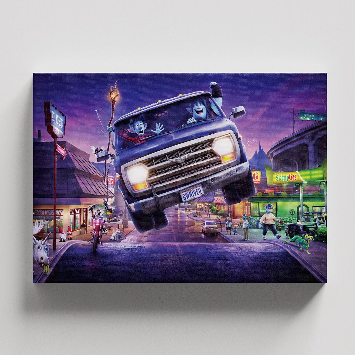 TAYRONA STORE - Cuadros Retablo Dibujos Animados Dos Hermanos 006 - 50x35cm