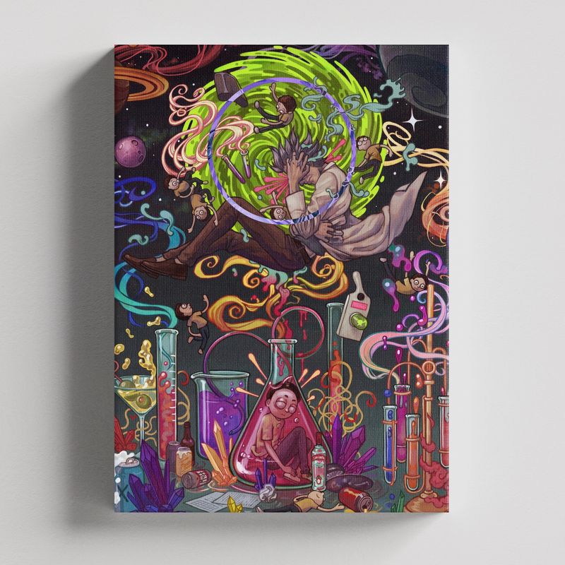 TAYRONA STORE - Cuadros Retablo Dibujos Animados Rick and Morty 003 - 35x50cm