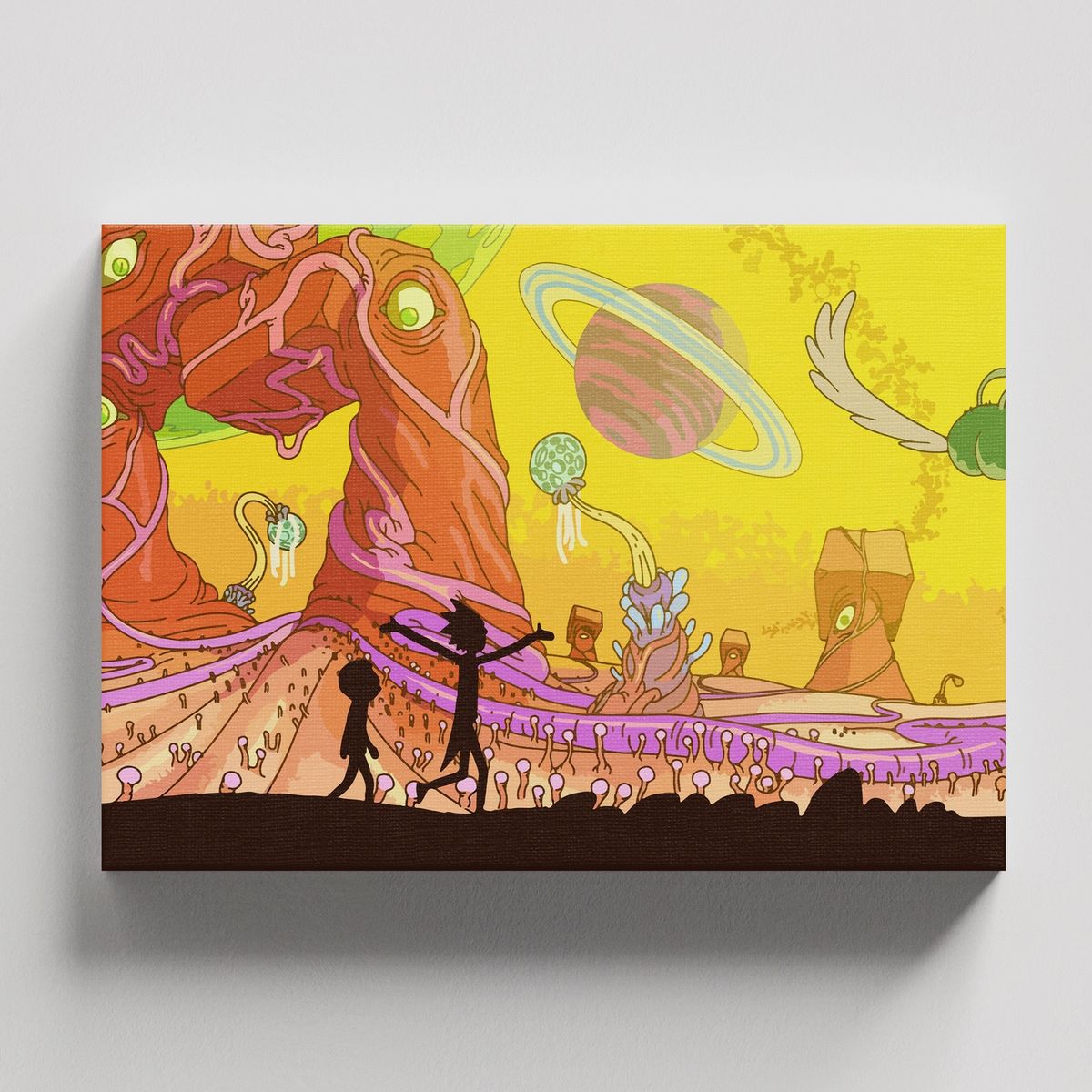 TAYRONA STORE - Cuadros Retablo Dibujos Animados Rick and Morty 013 - 50x35cm