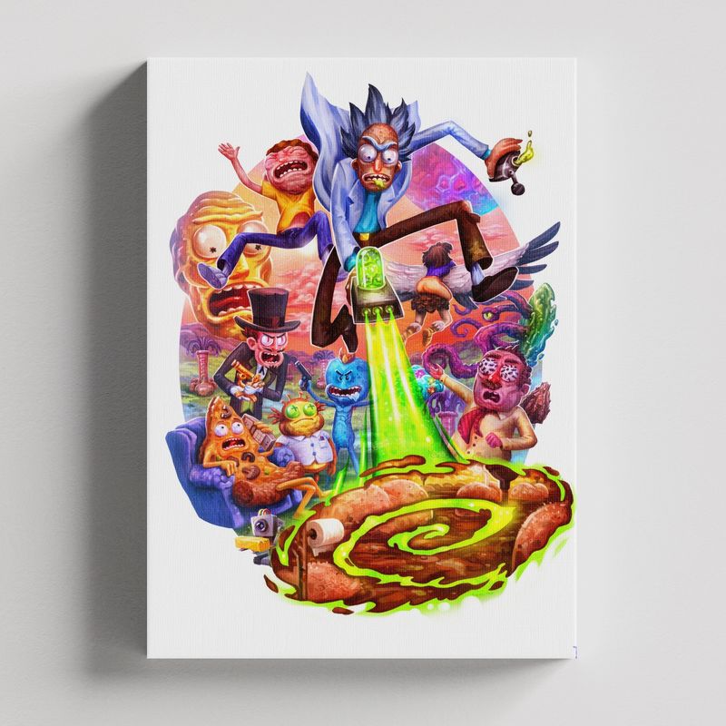 TAYRONA STORE - Cuadros Retablo Dibujos Animados Rick and Morty 006 - 35x50cm