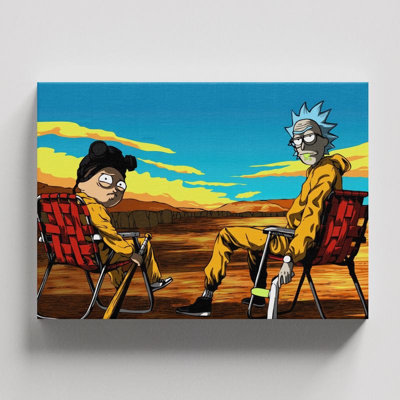 TAYRONA STORE - Cuadros Retablo Dibujos Animados Rick and Morty 012 - 50x35cm