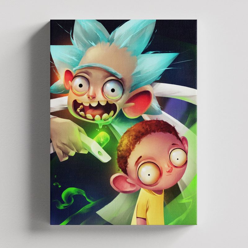 TAYRONA STORE - Cuadros Retablo Dibujos Animados Rick and Morty 005 - 35x50cm
