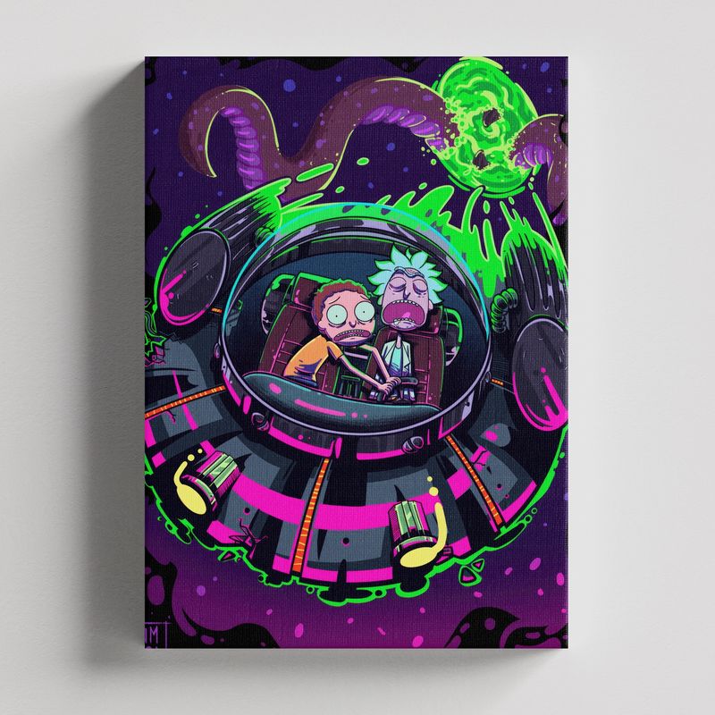 TAYRONA STORE - Cuadros Retablo Dibujos Animados Rick and Morty 004 - 35x50cm