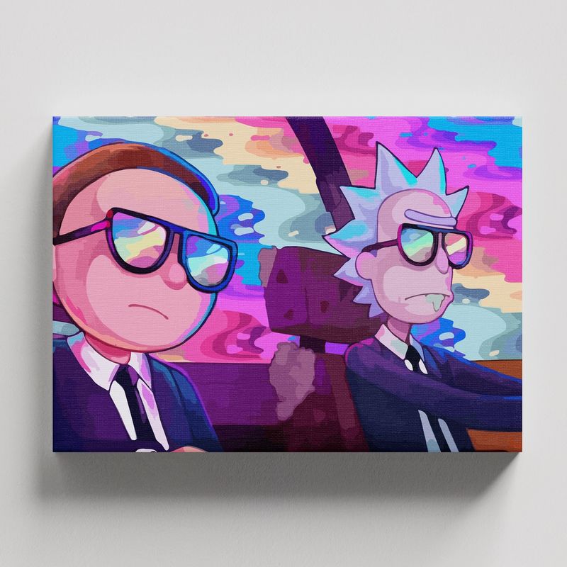 TAYRONA STORE - Cuadros Retablo Dibujos Animados Rick and Morty 017 - 50x35cm