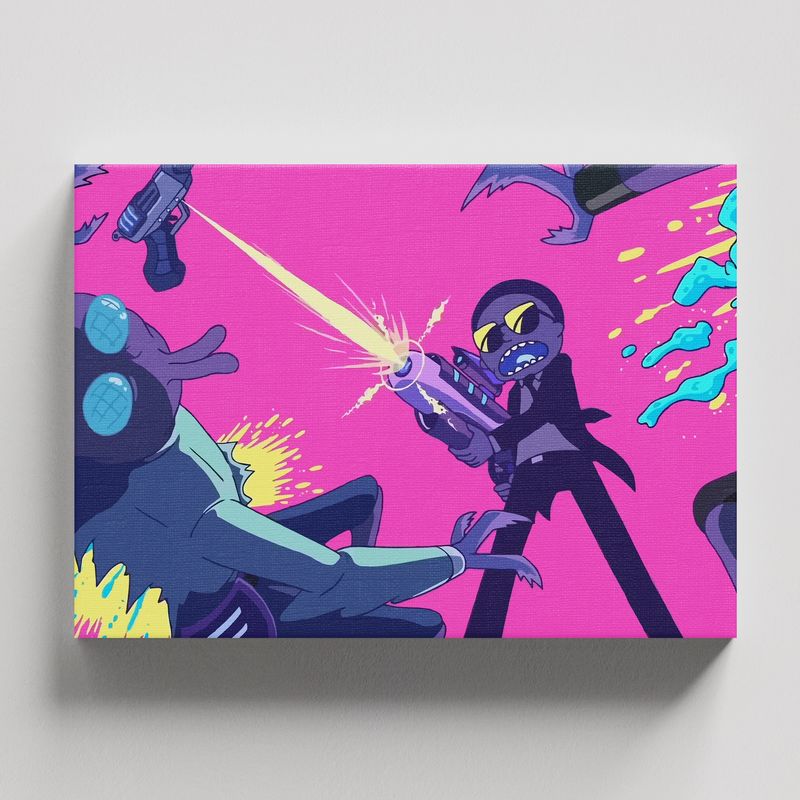 TAYRONA STORE - Cuadros Retablo Dibujos Animados Rick and Morty 018 - 50x35cm