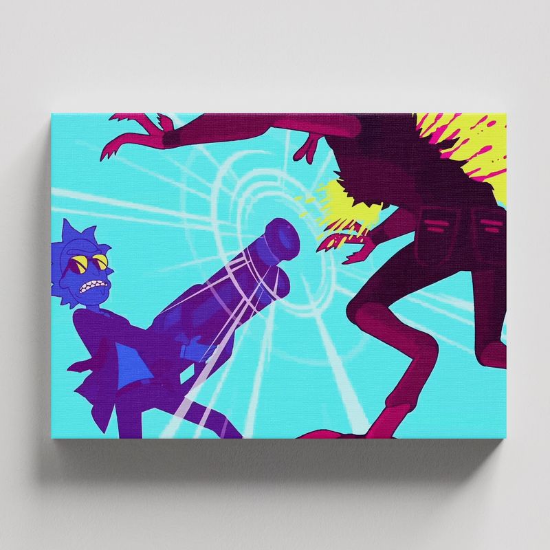 TAYRONA STORE - Cuadros Retablo Dibujos Animados Rick and Morty 019 - 50x35cm