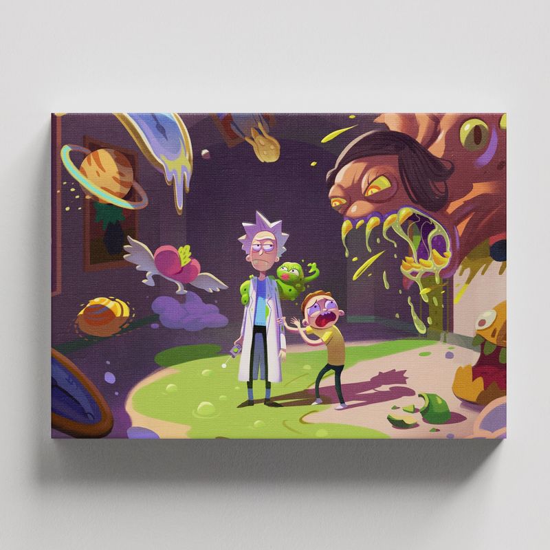 TAYRONA STORE - Cuadros Retablo Dibujos Animados Rick and Morty 022 - 50x35cm