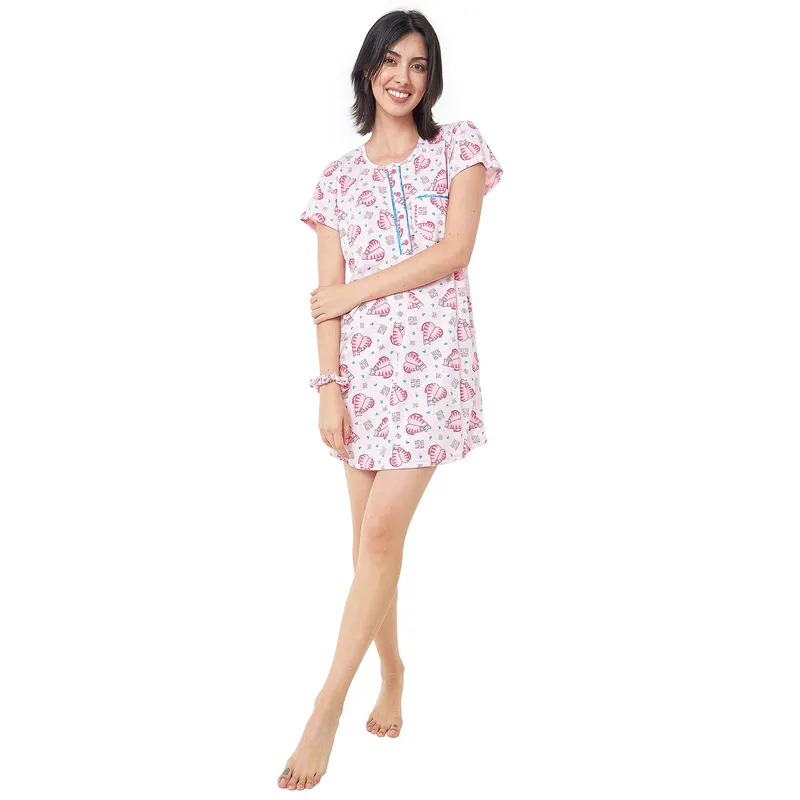 SANTANA - Batola Mujer Helena Estampada Fucsia