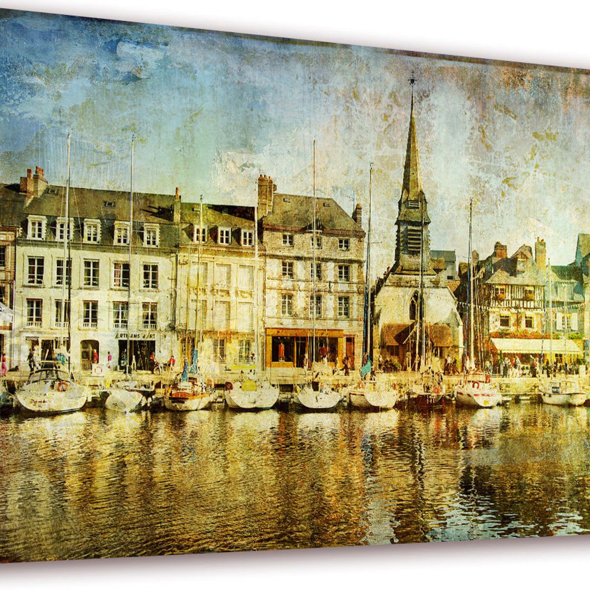 ART INDUSTRY - Cuadro 50x30cms Decorativo Ciudad Francia 1