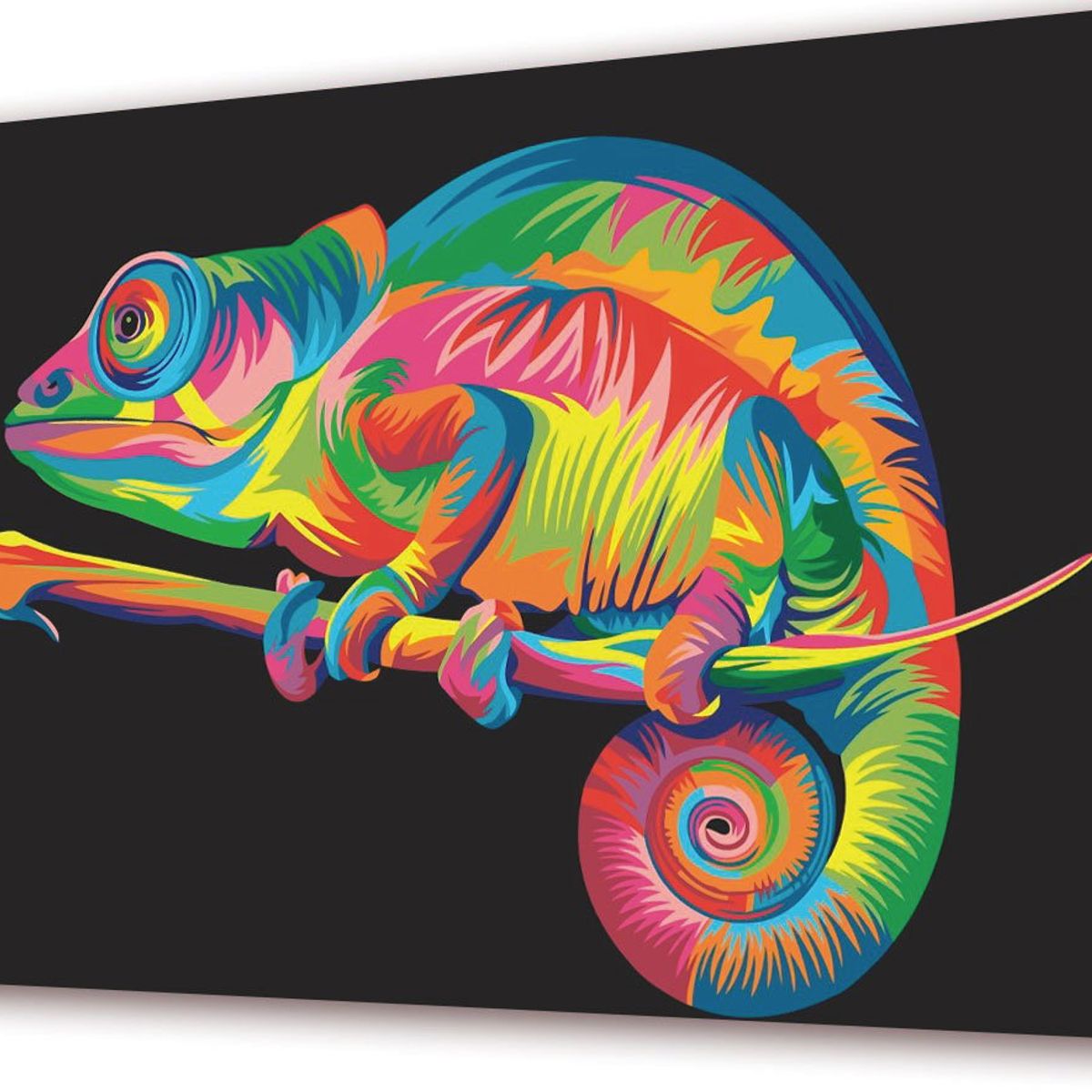 ART INDUSTRY - Cuadro 50x30cms Decorativo Camaleon