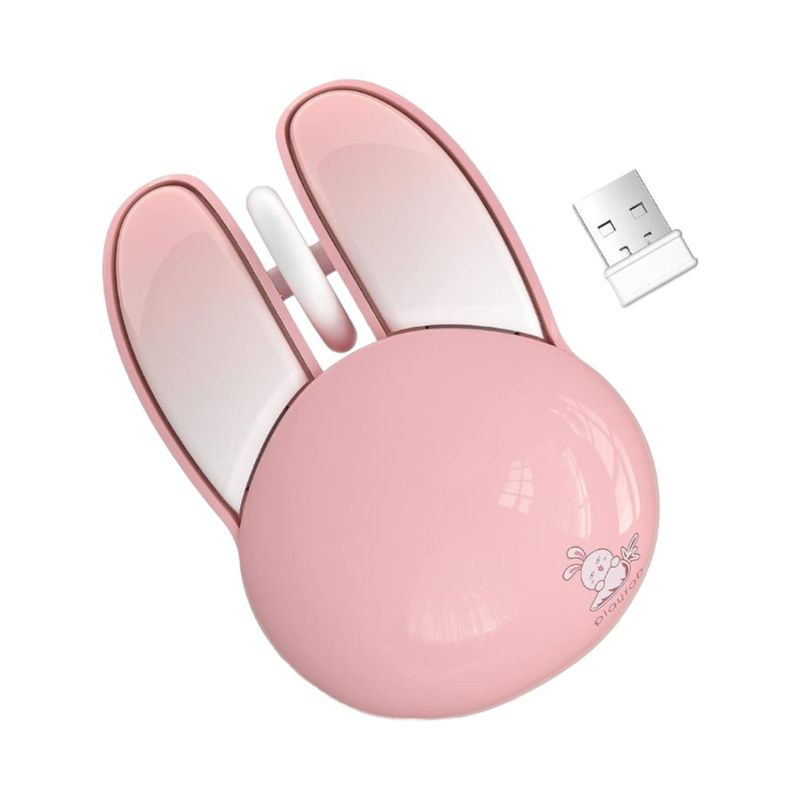 GENERICO - Mouse Optico Inalambrico Silencioso De Conejo Rosa Mofii M6DM