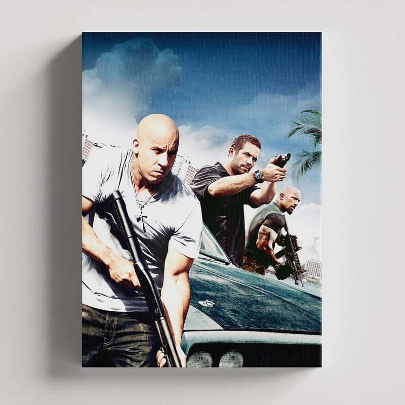 TAYRONA STORE - Cuadros Retablo Peliculas Rapido Y furioso 007 - 35x50cm