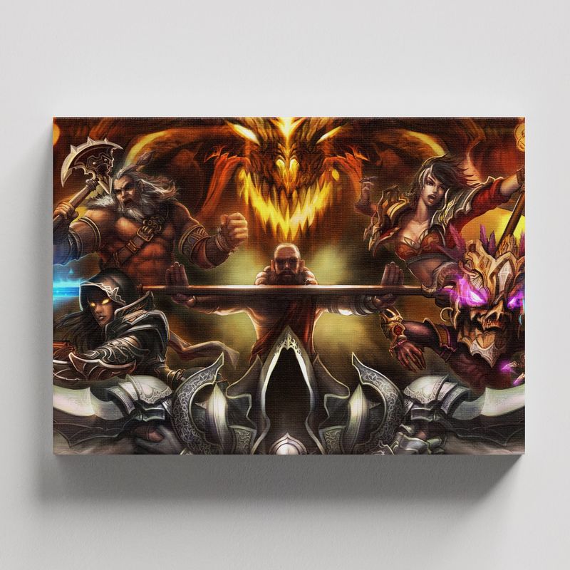 TAYRONA STORE - Cuadros Retablo Video Juegos Diablo 008 - 50x35cm