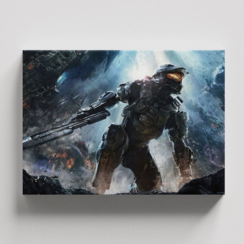 TAYRONA STORE - Cuadros Retablo Video Juegos Halo 008 - 50x35cm