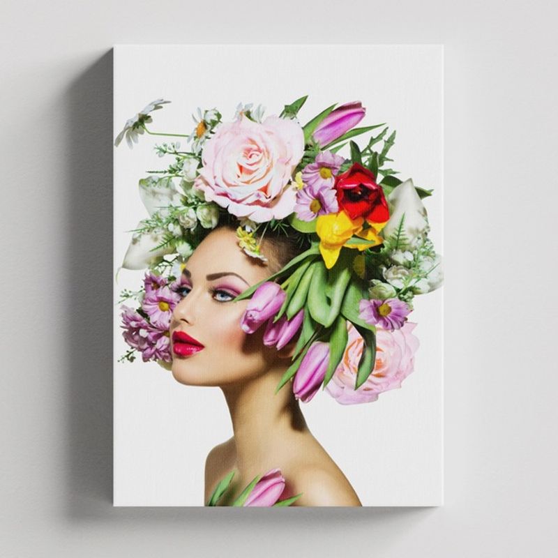 TAYRONA STORE - Cuadros Retablo Mujeres Floreadas 039 - 35x50cm