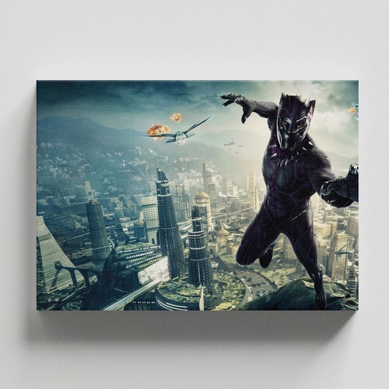TAYRONA STORE - Cuadros Retablo Marvel Pantera Negra 036 - 50x35cm